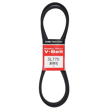 Mbl Mitsuboshi FHP General Utility V-Belt 0.63 in. W X 77 in. L For Fractional Horsepower Motors 5L770A